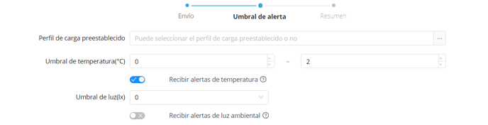 4.4.3 TERCER PASO, CONFIGURAR LOS INTERVALO DE MEDICIÓN DE TEMPERATURA E INFORME(1)