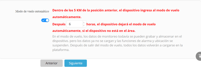 4.4.5 QUINTO PASO, CONFIGURAR LAS ALERTAS DE UBICACIÓN Y DE MODO VUELO AUTOMATICO (SI SE NECESITA)(4)