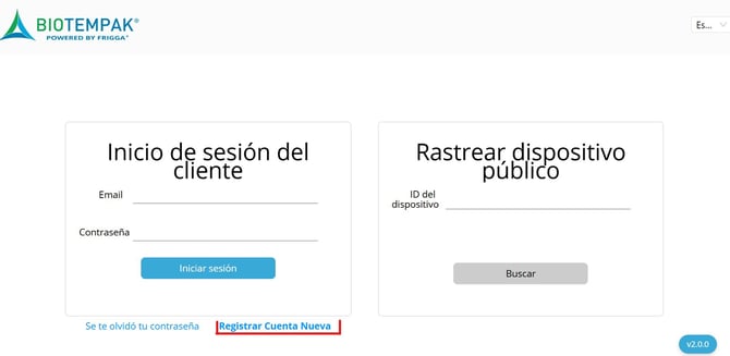 2.1.Alta de Cuenta Administradora BTP TAG