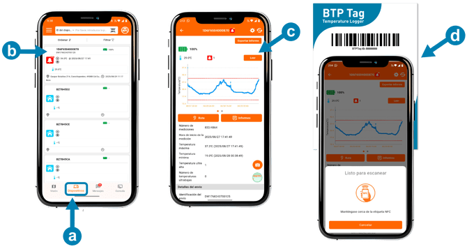 6.1.Escaneo de Datos de la BTP TAG