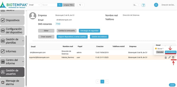 Bote de basura-subcuenta